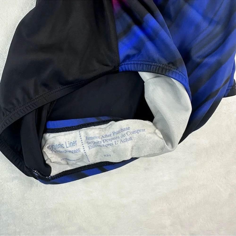 Swim Solutions One-Piece Swimsuit Size 8 Shape Solver Sport Colorful Lined NWOT - Picture 3 of 10